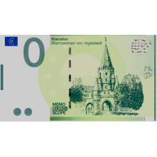 0 Euro biljet Kreuztor - Wahrzeichen von Ingolstadt 0 Euro biljet Kreuztor - Wahrzeichen von Ingolstadt